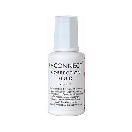 Korektor w płynie z pędzelkiem 20ml Q-CONNECT KF10507