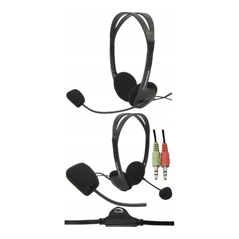 Słuchawki ESPERANZA stereo z mikrofonem EH102