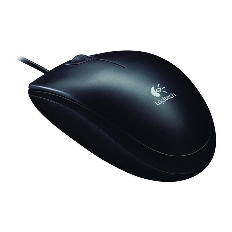 Mysz przewodowa LOGITECH B100 USB czarna 910-003357