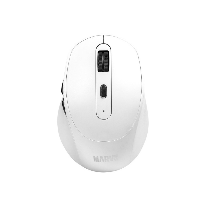 Mysz MARVO WM106W WH optyczna 1600dpi 2,4GHz bezprzewodowa biała cicha