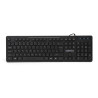 Klawiatura przewodowa WIRED USB US czarna OMEGA (45687)