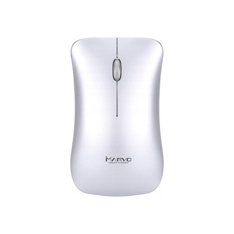 Mysz MARVO DWM102SL optyczna 1200dpi 2,4GHz bezprzewodowa srebrna cicha