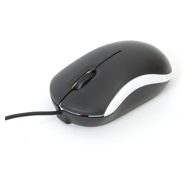 Mysz OMEGA optyczna 3D 1000dpi USB Value Line V2 czarno-biała (43212)