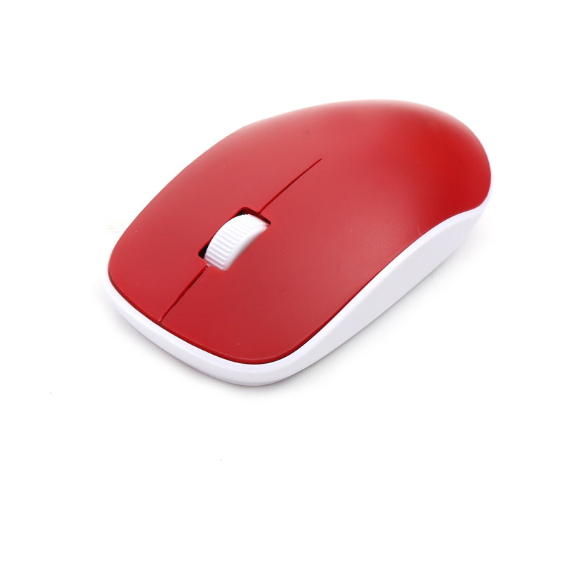 Mysz OMEGA bezprzewodowa optyczna 1200dpi USB czerwona (42863)