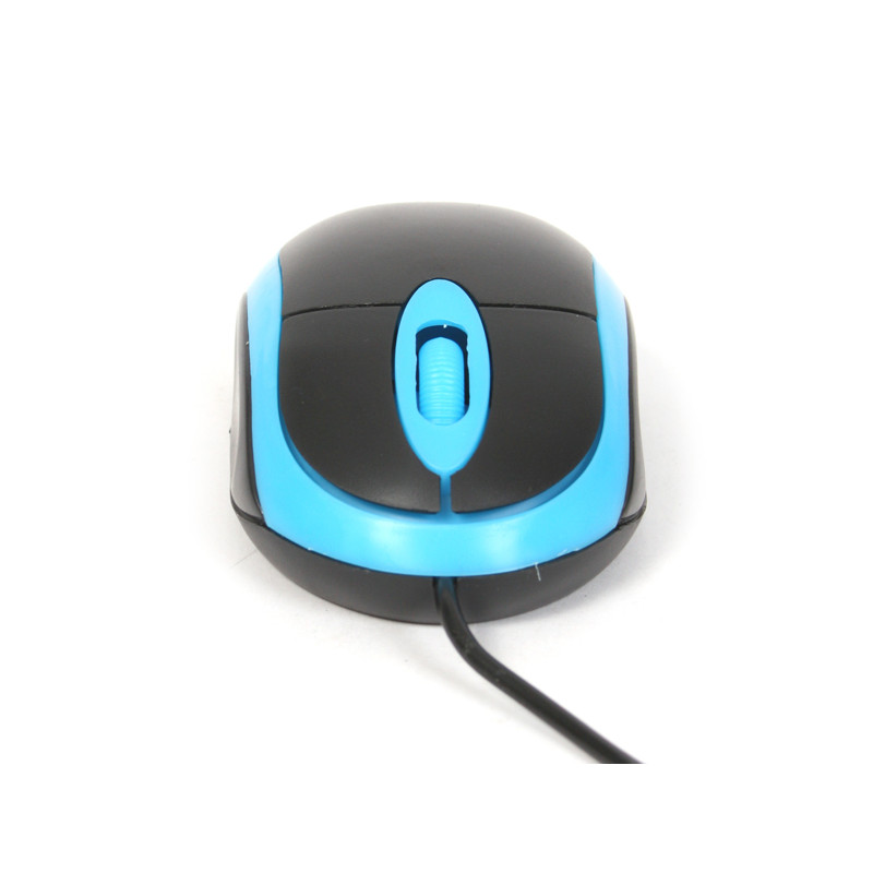 Mysz OMEGA optyczna 1200dpi USB Value Line czarno-niebieska (41644)