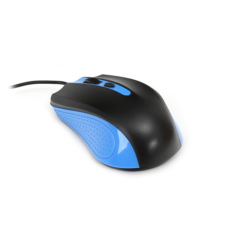 Mysz OMEGA optyczna 1600dpi USB czarno-niebieska (41787)