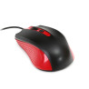 Mysz OMEGA optyczna 1600dpi USB czarno-czerwona (41790)