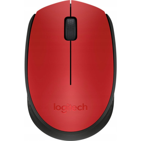 Mysz bezprzewodowa LOGITECH M171 czerwona 910-004641