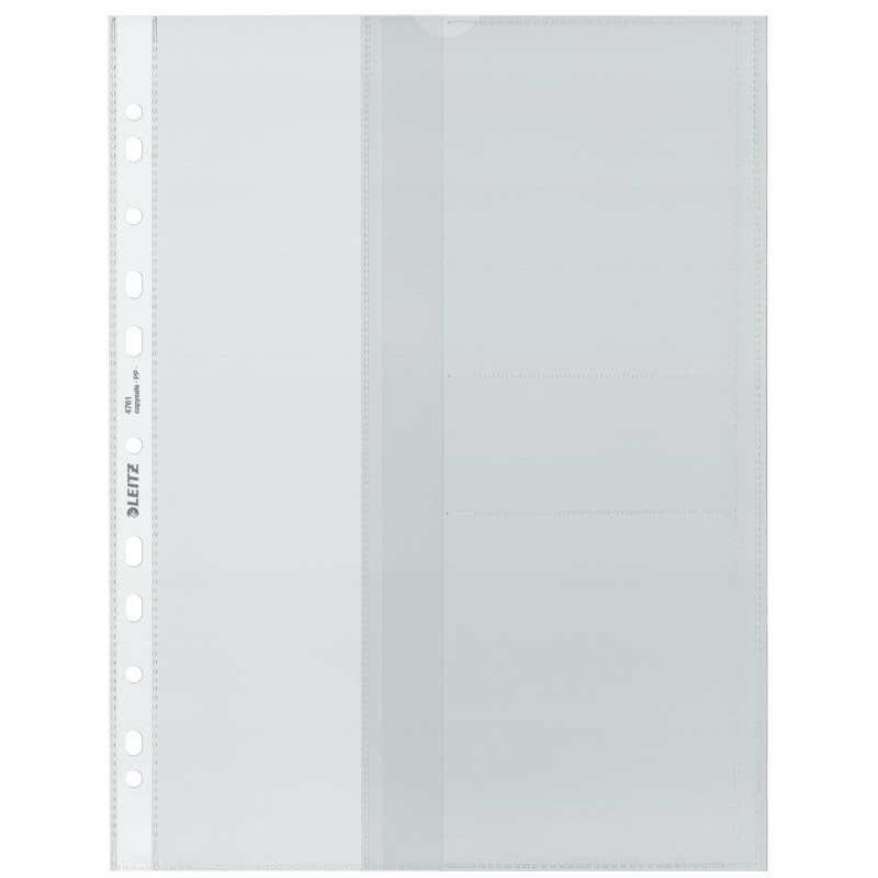 Koszulki na dokumenty i CD (5szt) LEITZ Combo 47613103