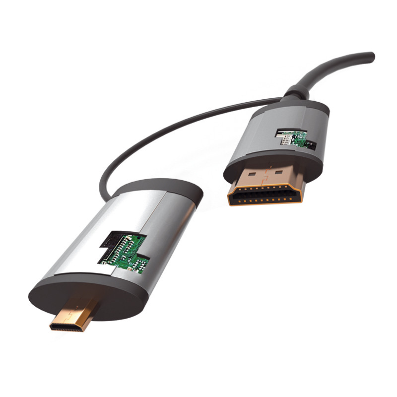 Kabel HDMI - HDMI + adapter mini/micro HDMI 1,5m v.1.4 czarny OMEGA (43865)