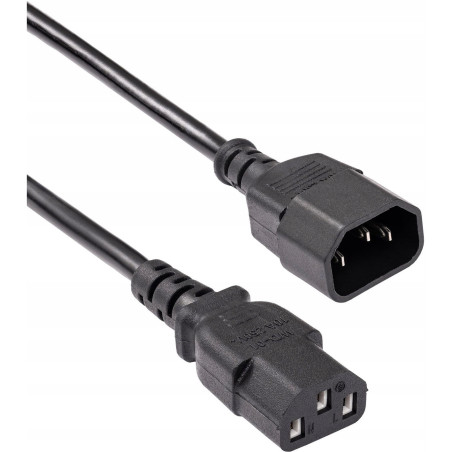 Kabel zasilający przedłużacz UNIWERSALNY 1,5m BULK