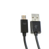 Kabel USB-A - microUSB 1m 2A czarny OMEGA BAJA (44344)