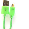 Kabel USB-A - microUSB 1m 2A zielony OMEGA BAJA (44341)