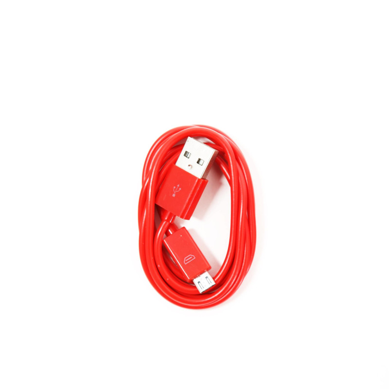 Kabel USB-A - microUSB 1m 2A czerwony OMEGA BAJA (44342)