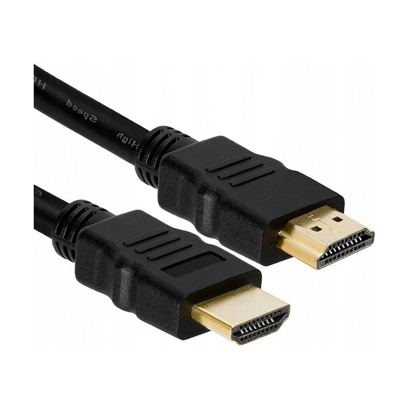 Kabel HDMI - HDMI 1,0m czarny BULK