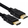 Kabel HDMI - HDMI 1,0m czarny BULK
