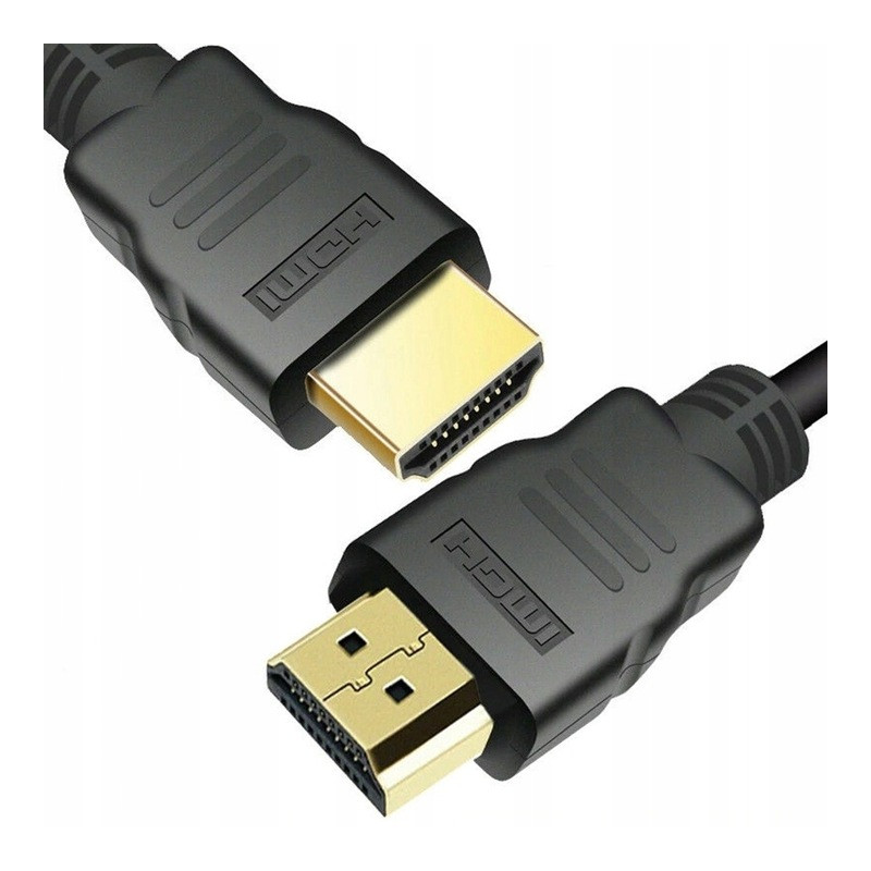 Kabel HDMI - HDMI 1,0m czarny BULK