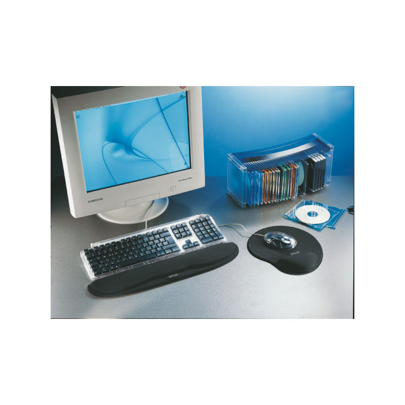 Podkładka żelowa pod nadgarstki do klawiatury DATALINE czarna 67109 ESSETLTE