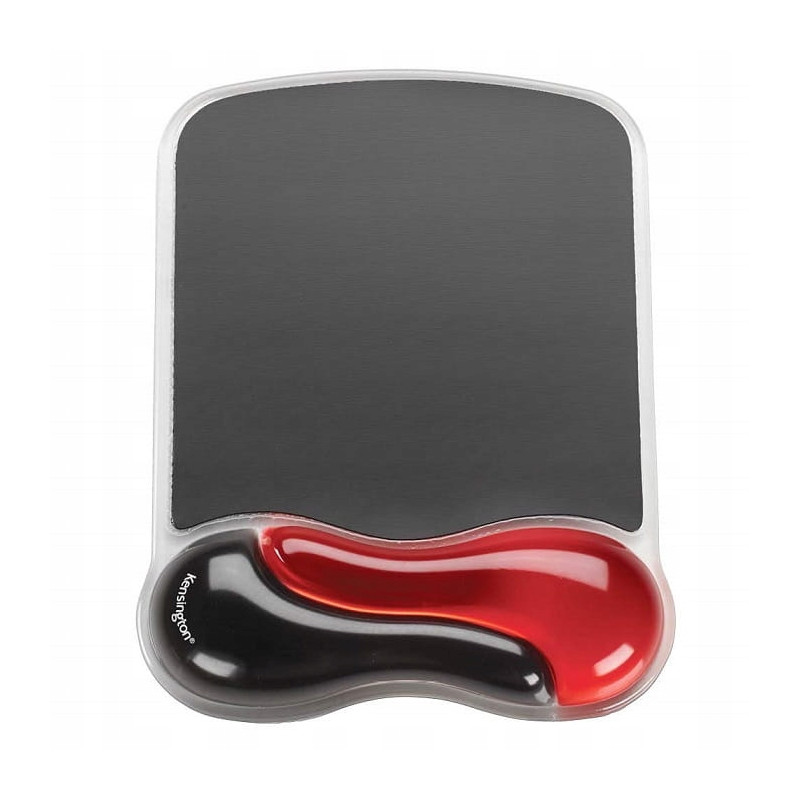 Podkładka pod mysz KENSINGTON cristal czerwono-czarna (62402)