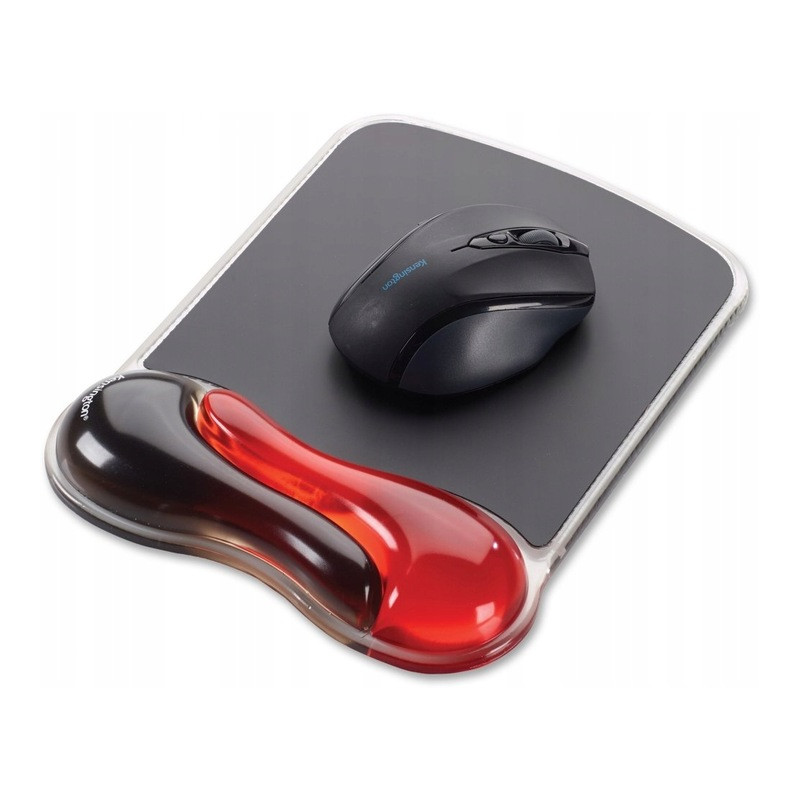 Podkładka pod mysz KENSINGTON cristal czerwono-czarna (62402)