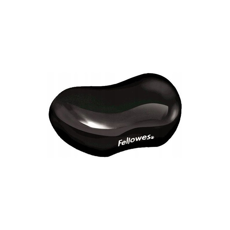 Podkładka pod nadgarstek żelowa Crystal czarna FELLOWES 9112301
