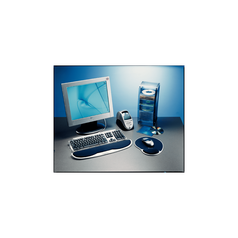 Podkładka żelowa pod mysz czarno-srebrna ESSELTE 67038