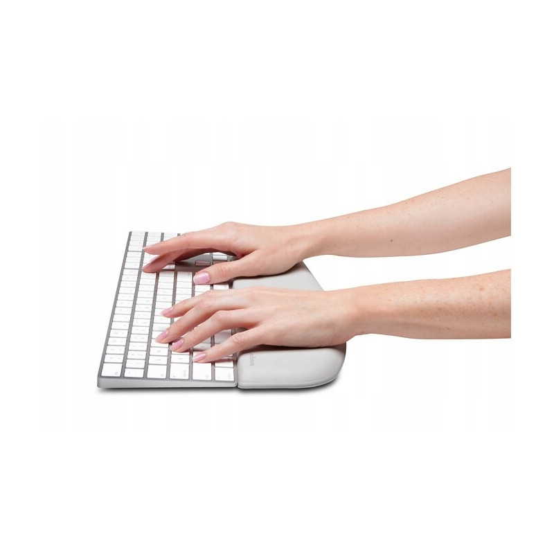 Podkładka KENSINGTON ErgoSoft pod nadgarstki do klawiatur płaskich szara K50434EU