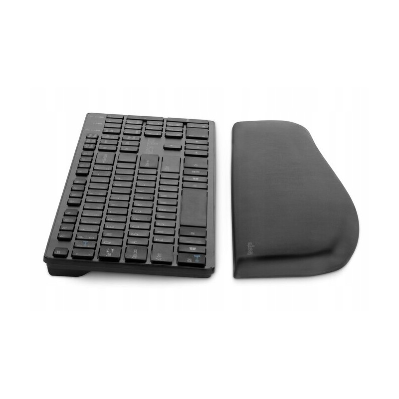 Podkładka KENSINGTON ErgoSoft pod nadgarstki do klawiatur płaskich czarna K52800WW