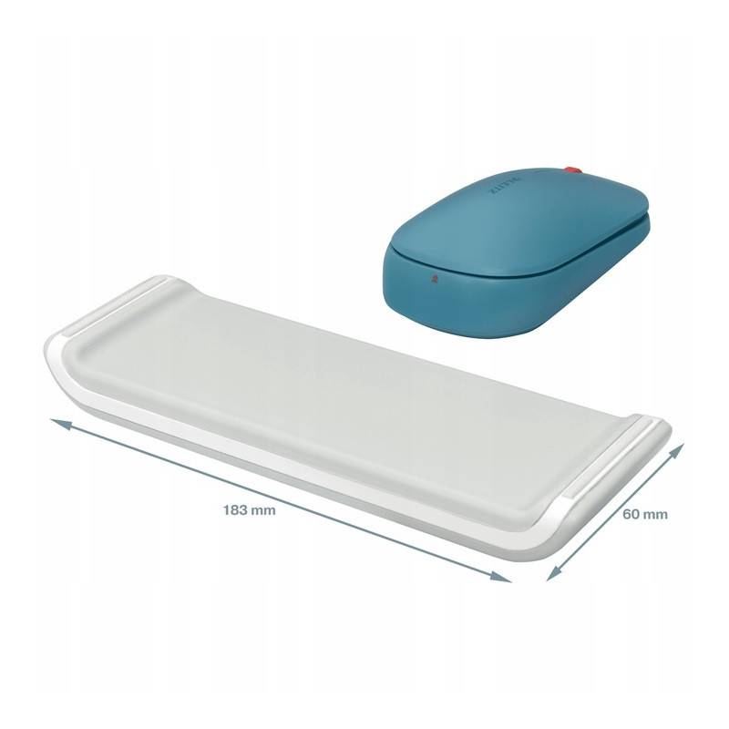 Zestaw Podnóżek żółty 53710019 + Podkładka jasno szara Ergo Cosy 64830085 LEITZ