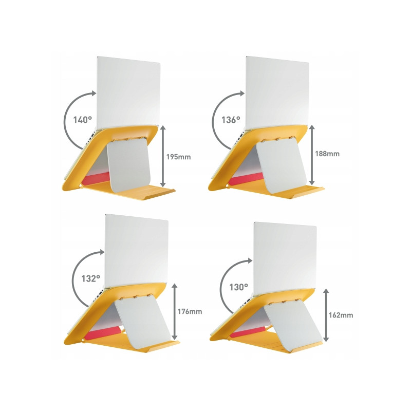 Podstawka pod laptopa Ergo Cosy żółta 64260019 LEITZ