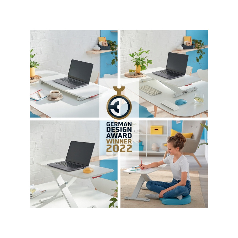 Stanowisko do pracy na stojąco Ergo Cosy z wysuwaną tacą na klawiaturę 65320085 LEITZ