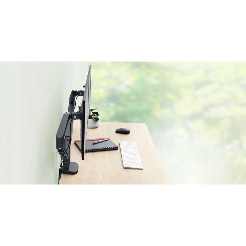 Ramię do monitora podwójne Ergo ciemnoszare 65370089 LEITZ
