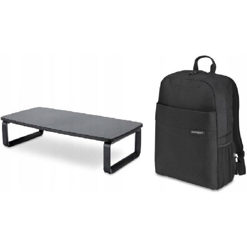Zestaw Podstawka pod monitor SmartFit czarna K52797WW + Plecak Simply Portable Lite 16 K68403WW KENS