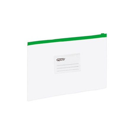 Koperta foliowa A4 na suwak EC009B zielona 120-1465 GRAND
