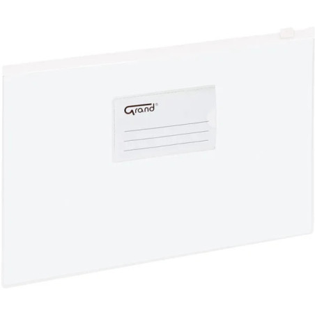 Koperta foliowa A4 na suwak EC009B biała 120-1055 GRAND