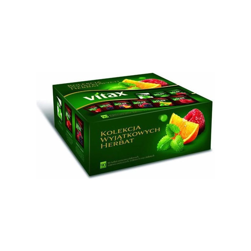 Herbata VITAX KOLEKCJA Przyjemności MIX (90kopert) 9 smaków