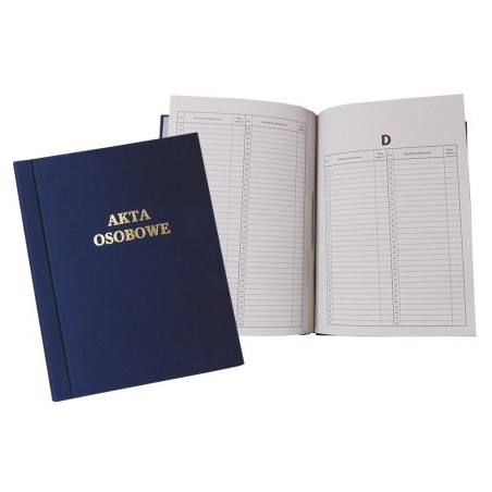 Teczka akt osobowych oklejana ABCDE bez treści granatowa 1824-339-102 WARTA