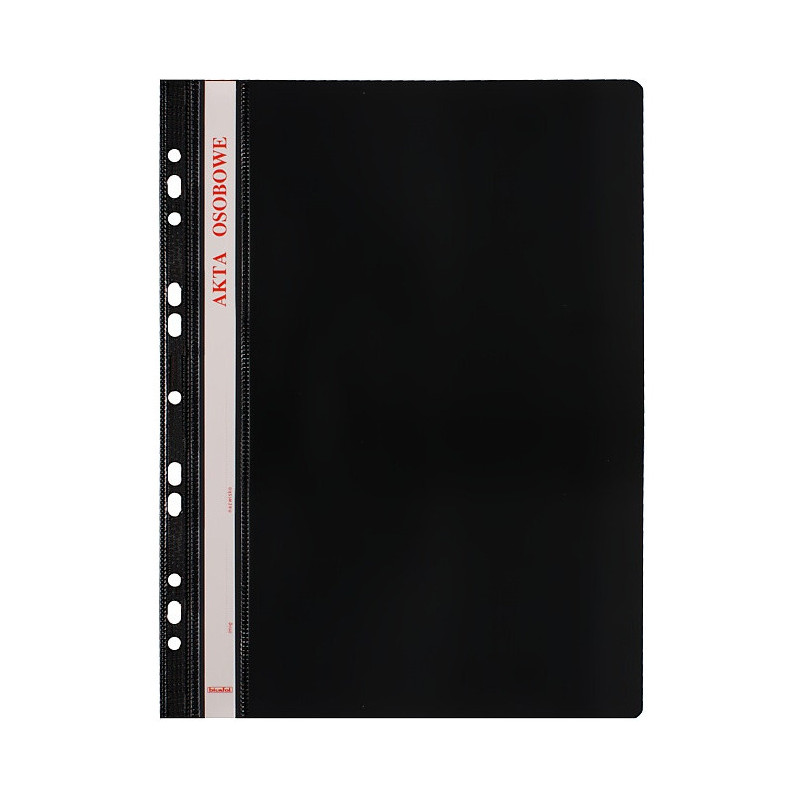 Skoroszyt na akta osobowe A4 wpinany do segregatora 10 sztuk czarny ST-23-05 BIURFOL