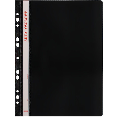 Skoroszyt na akta osobowe A4 wpinany do segregatora 10 sztuk czarny ST-23-05 BIURFOL