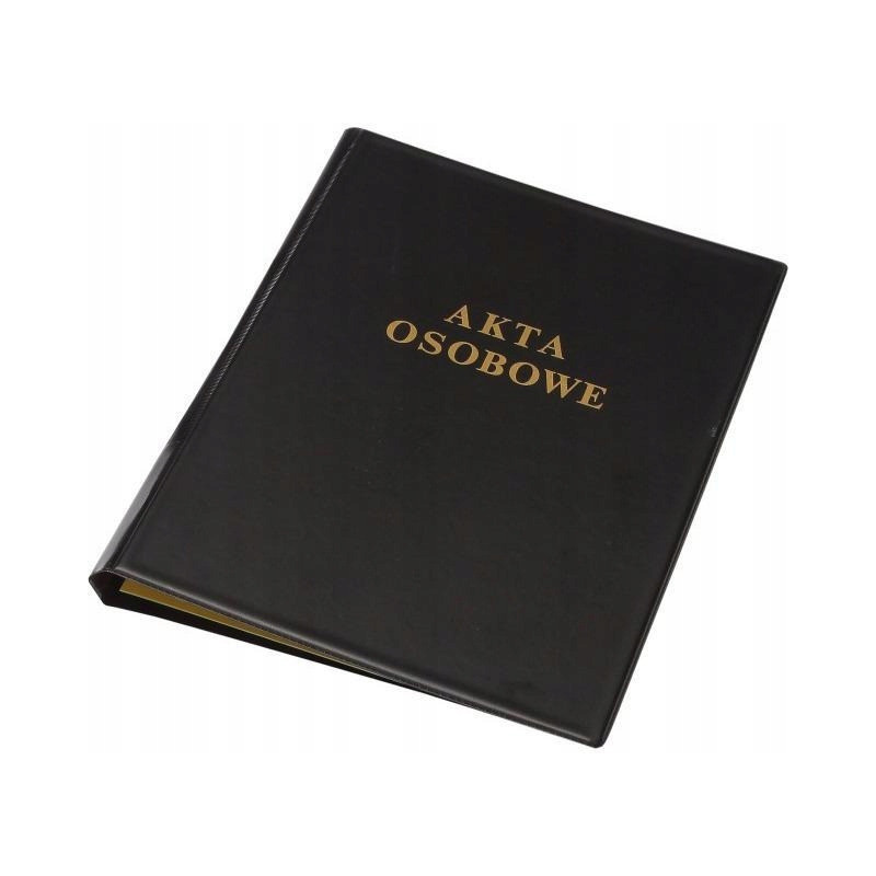 Teczka akt osobowych A4 PVC czarna 0409-0013-01 PANTA PLAST