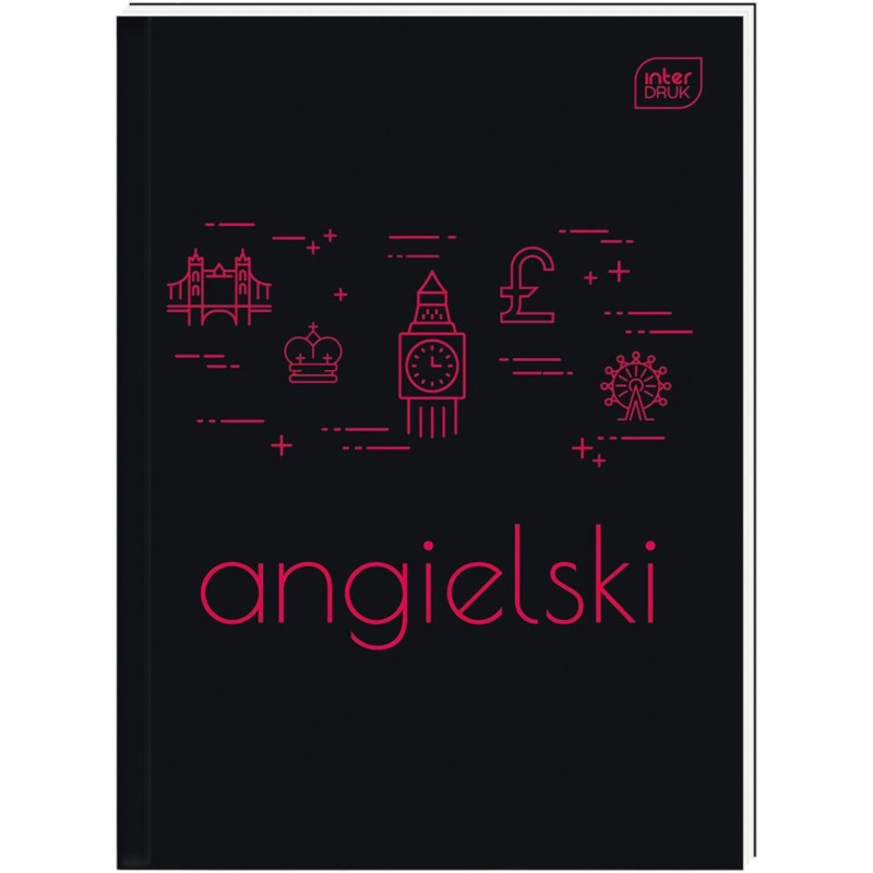 Brulion A5 80k kratka 70g Język Angielski INTERDRUK