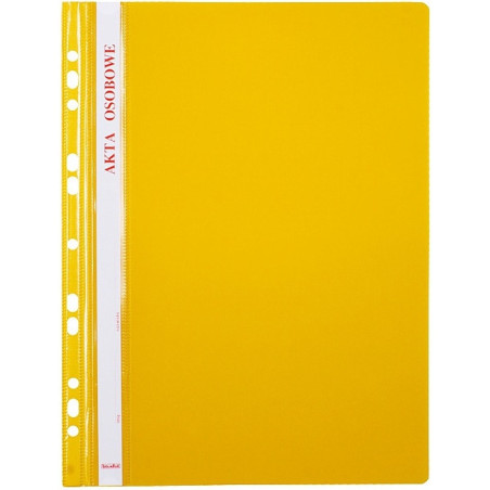 Skoroszyt na akta osobowe A4 wpinany do segregatora 10 sztuk żółty ST-23-04 BIURFOL