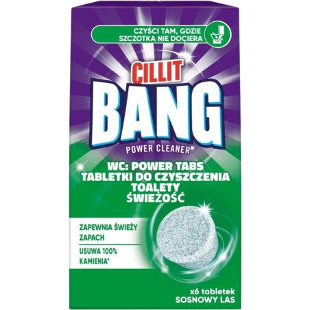 Tabletki do czyszczenia toalety CILLIT BANG (6 tabletek) Sosnowy las