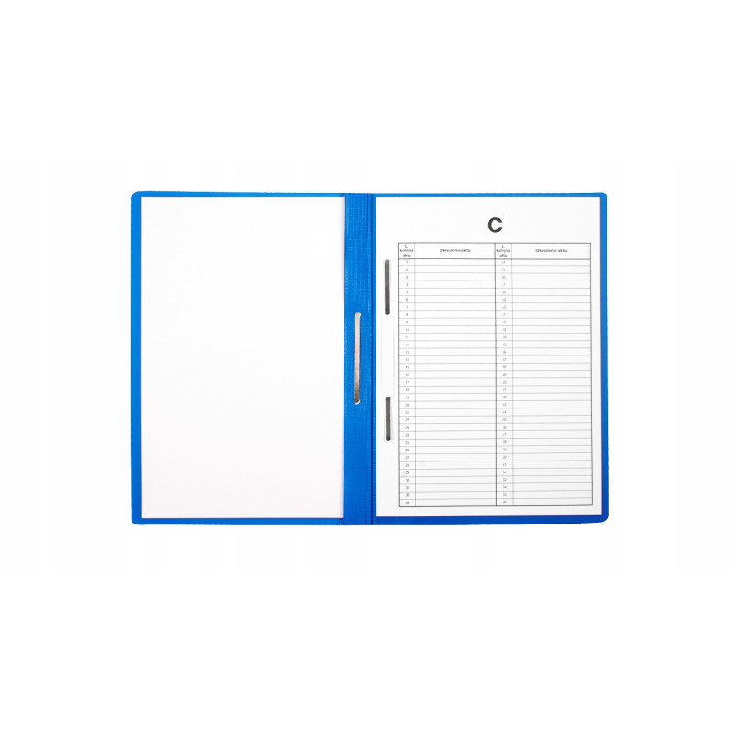 Skoroszyt na akta osobowe A4 wpinany do segregatora 10 sztuk niebieski ST-23-03 BIURFOL