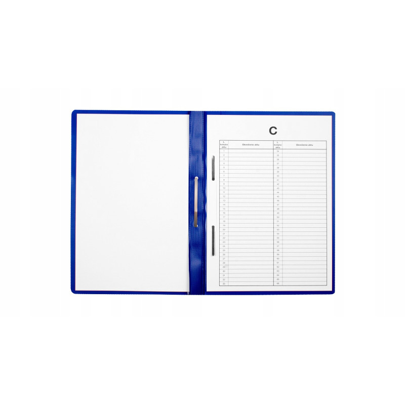 Skoroszyt na akta osobowe A4 wpinany do segregatora 10 sztuk granatowy ST-23-09 BIURFOL