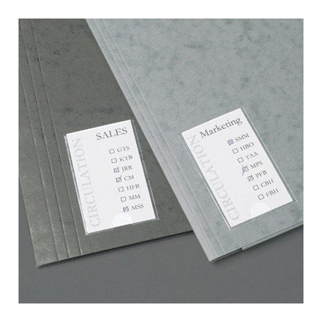 Samoprzylepne kieszenie na etykiety 3L 25x75mm (12szt.) 10310