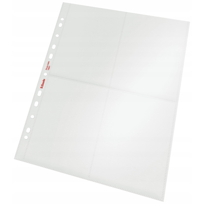 Koszulki krystaliczne na zdjęcia 10x15cm pionowe 80mic 10 sztuk 78001 ESSELTE