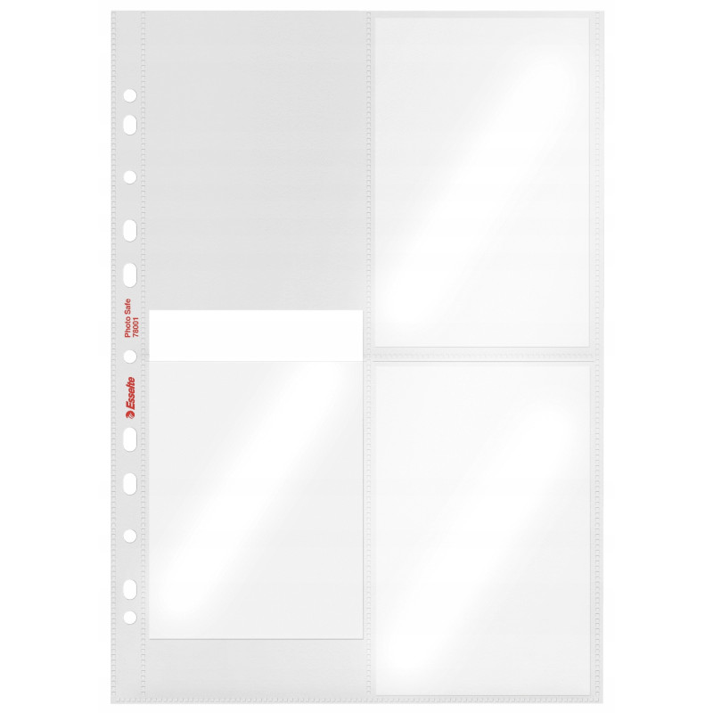 Koszulki krystaliczne na zdjęcia 10x15cm pionowe 80mic 10 sztuk 78001 ESSELTE