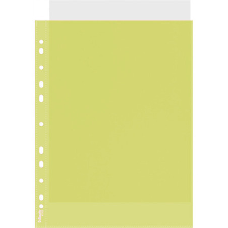 Koszulka krystaliczna A4 (10szt) ESSELTE żółta 47201