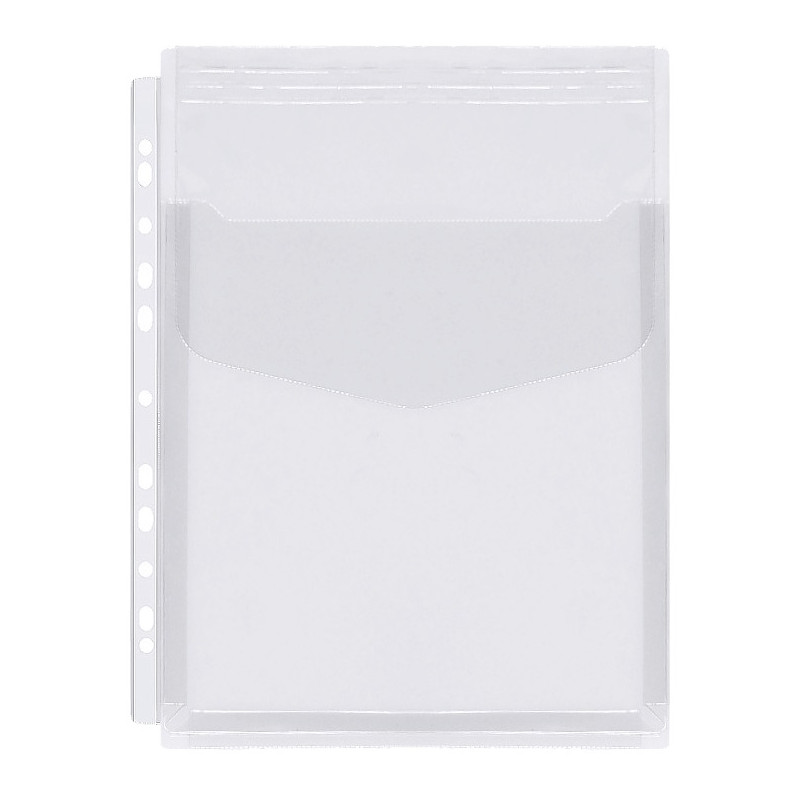 Koszulki poszerzane na katalogi z klapką A4 180mic 10 sztuk PVC OF-42 BIURFOL